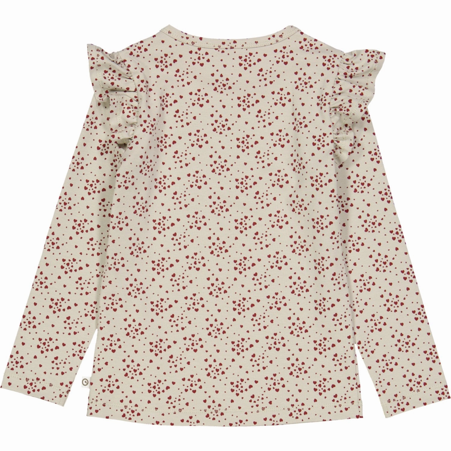 M??sli Soft Green/ Cabernet Love Frill Tee L/S Preppy Vibe