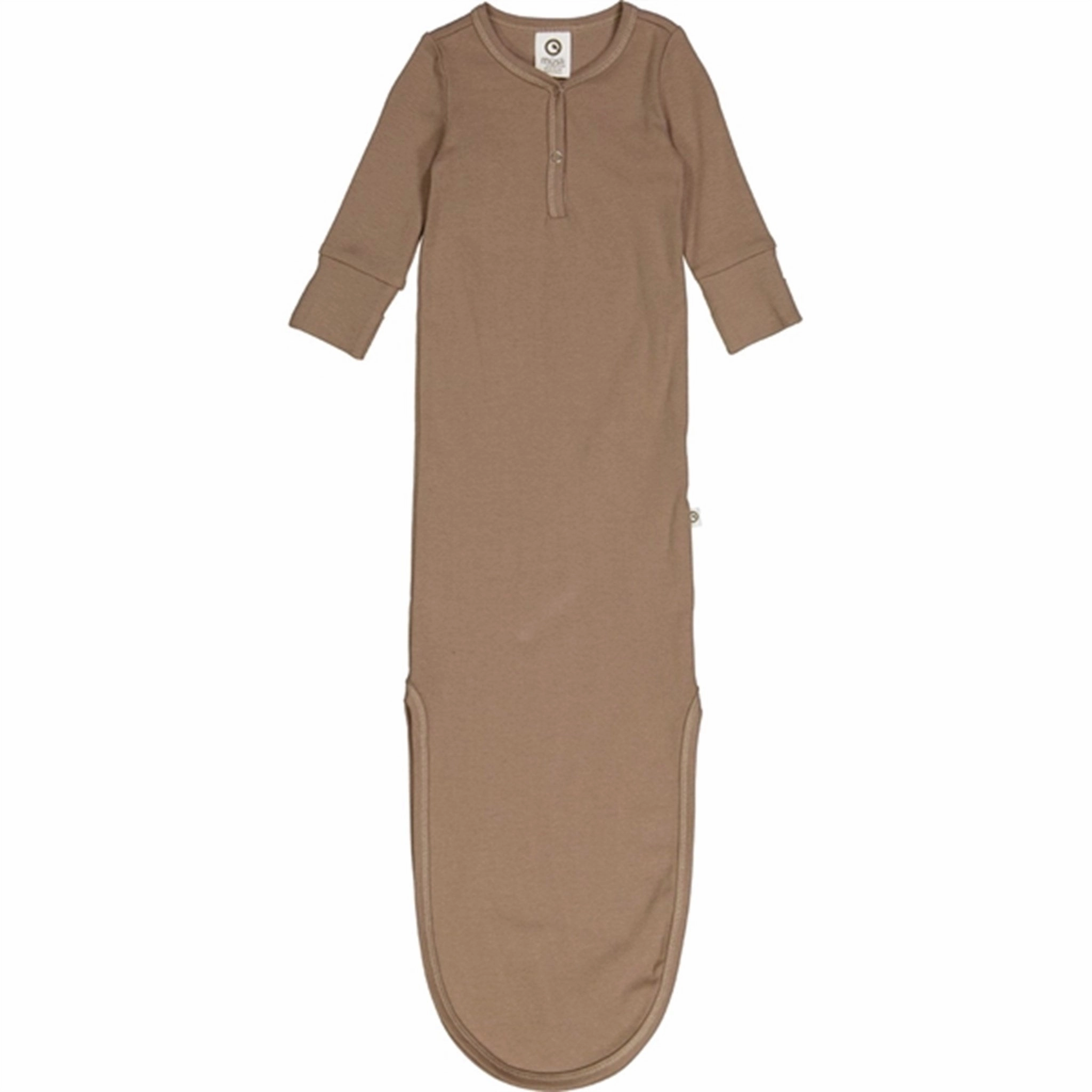 Layered Movement M??sli Walnut Rib Knot Dress