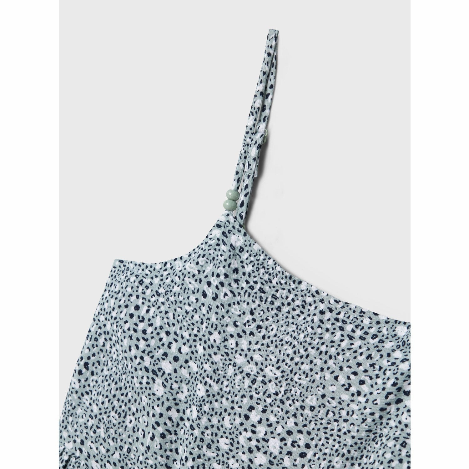 Name It Aqua Gray Leo Jilli Strap Midi Dress Flattering and Chic Minimal Details