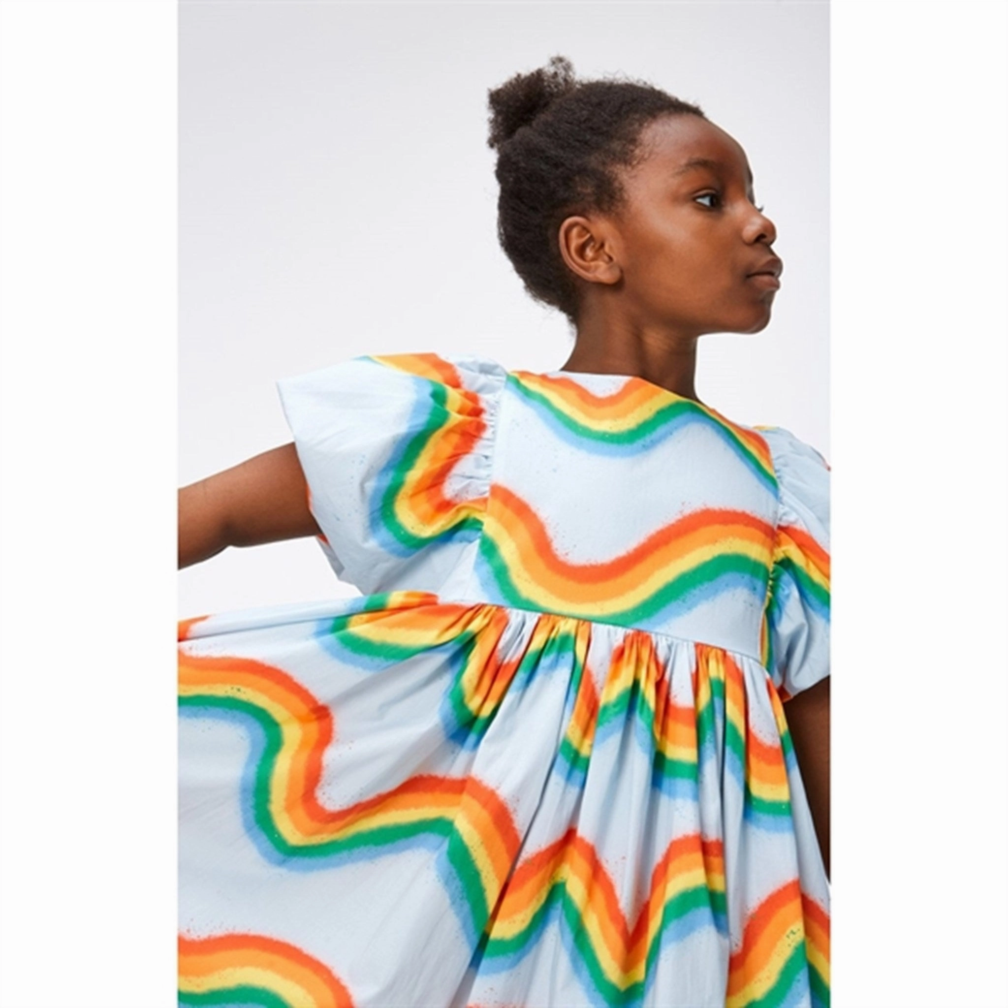 Classic knee-length dress Molo Rainbow Waves Calyita Dress