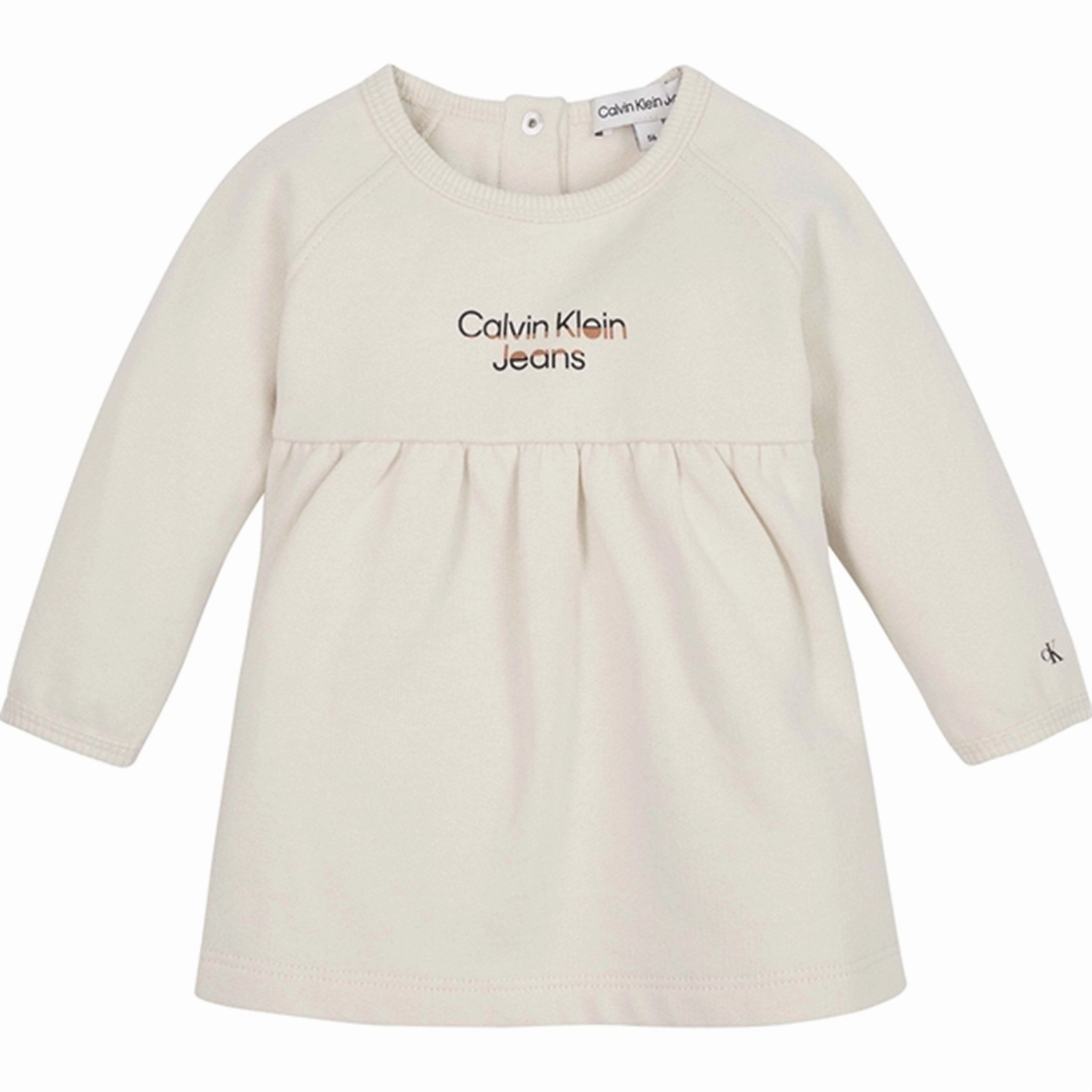 Calvin Klein Hero Logo Fleece Dress Whitecap Gray Rooftop-Event