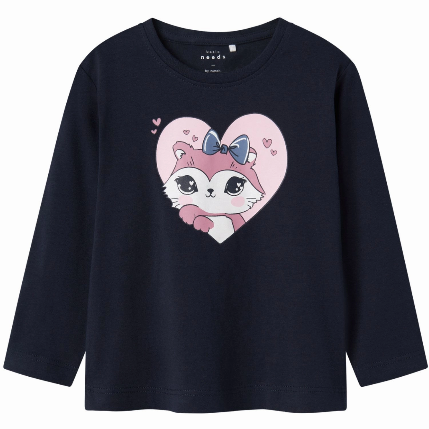 Name It Dark Sapphire Fox Veen Blouse Winter Layering Unisex Design