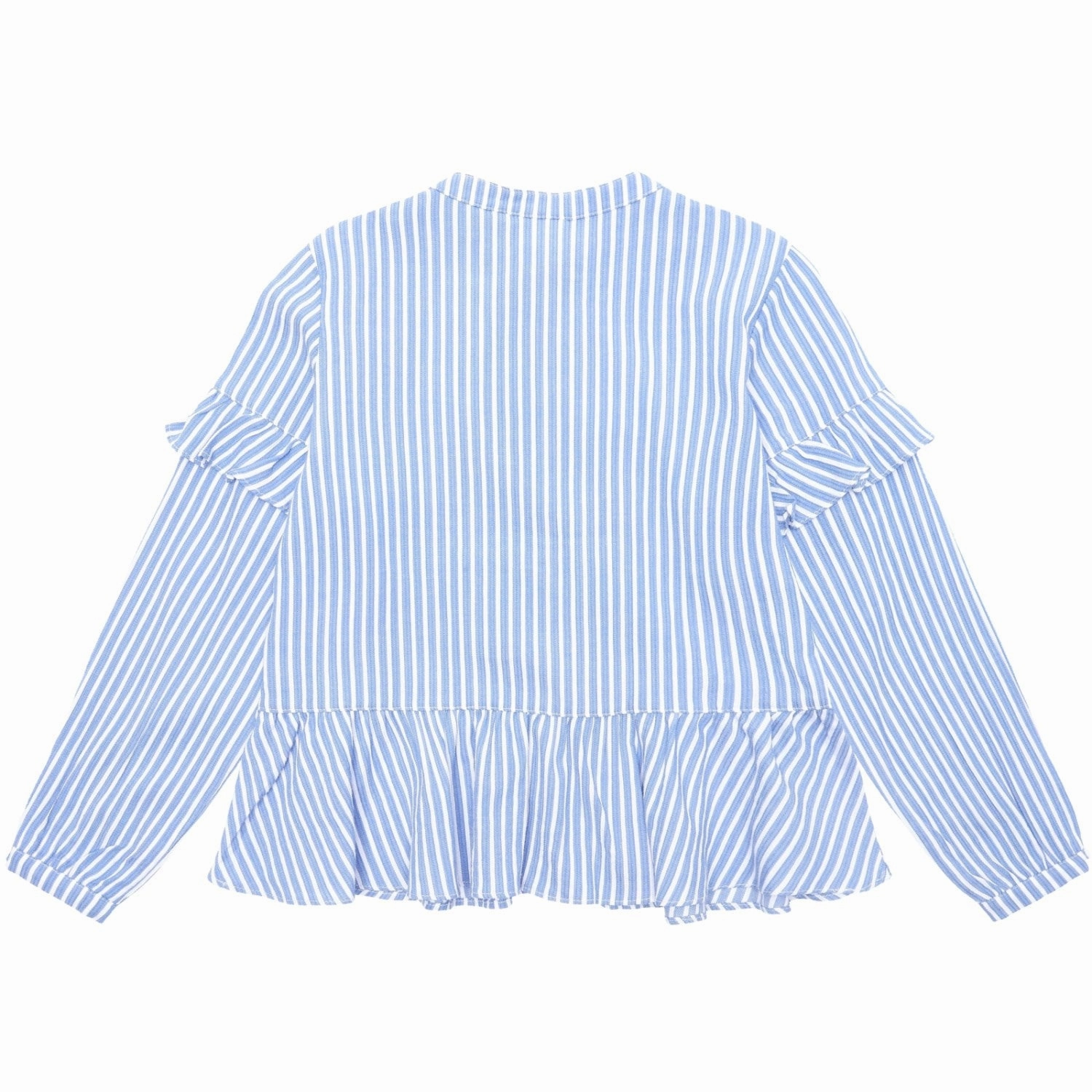 Resort Wear Double Needle Hemming The New China Blue Laila Shirt