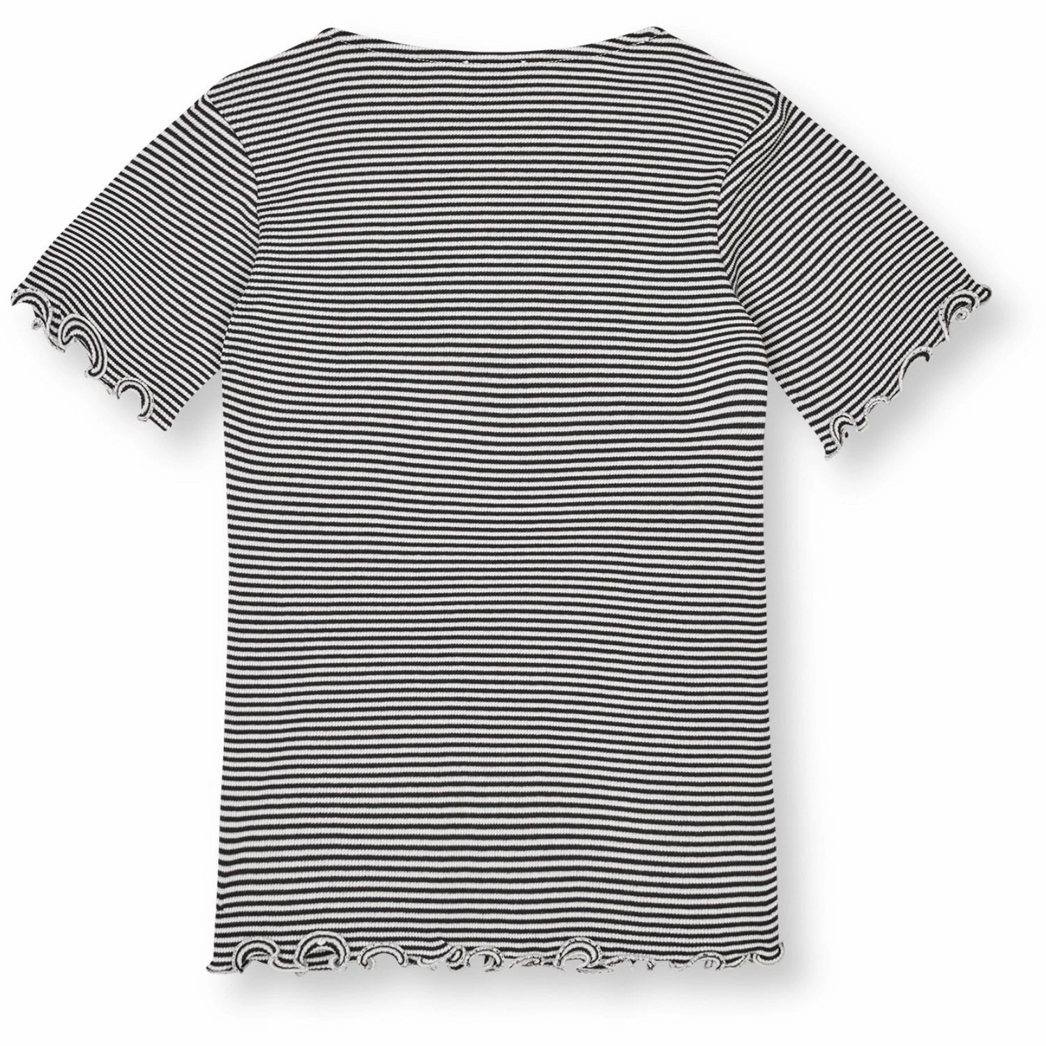 Mads N?rgaard Black/Vanilla Ice 2X2 Cotton Stripe Tiki Tee Perfect Style No Slip Shoulder Design