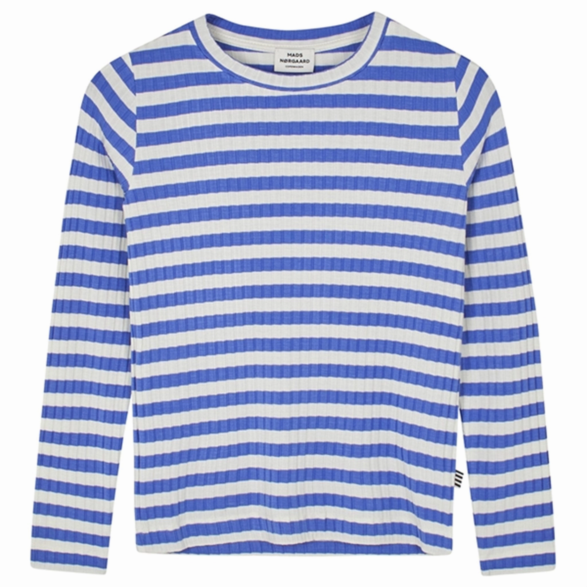Mads N?rgaard Classic Stripe Talika Blouse Forever Blue/Vanilla Ice Anti Pill Technology Non Irritating Tags