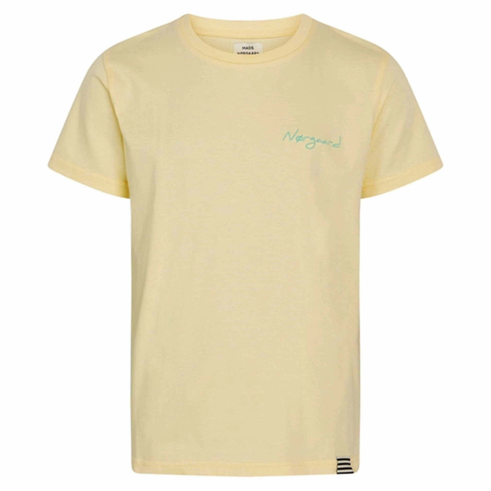 Mads N?rgaard Embroidery Jersey Thorlino T-Shirt Double Cream Outdoor Trend Look