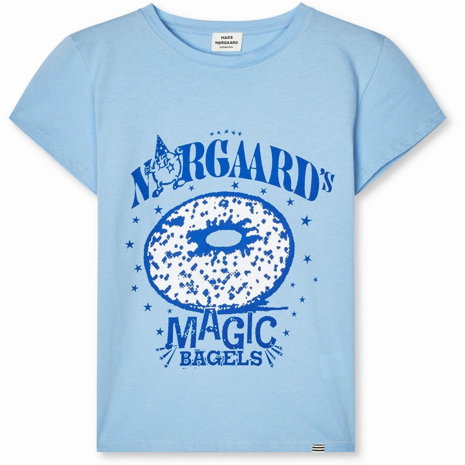 Mads N?rgaard Frozen Fjord Single Cotton Tuvina Print Tee Comfort and Fit Relaxed Style