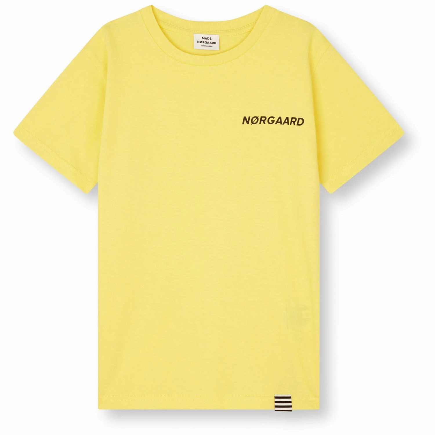 Curved Hem Heather Texture Finish Mads N?rgaard Lemon Zest Printed Thorlino T-Shirt