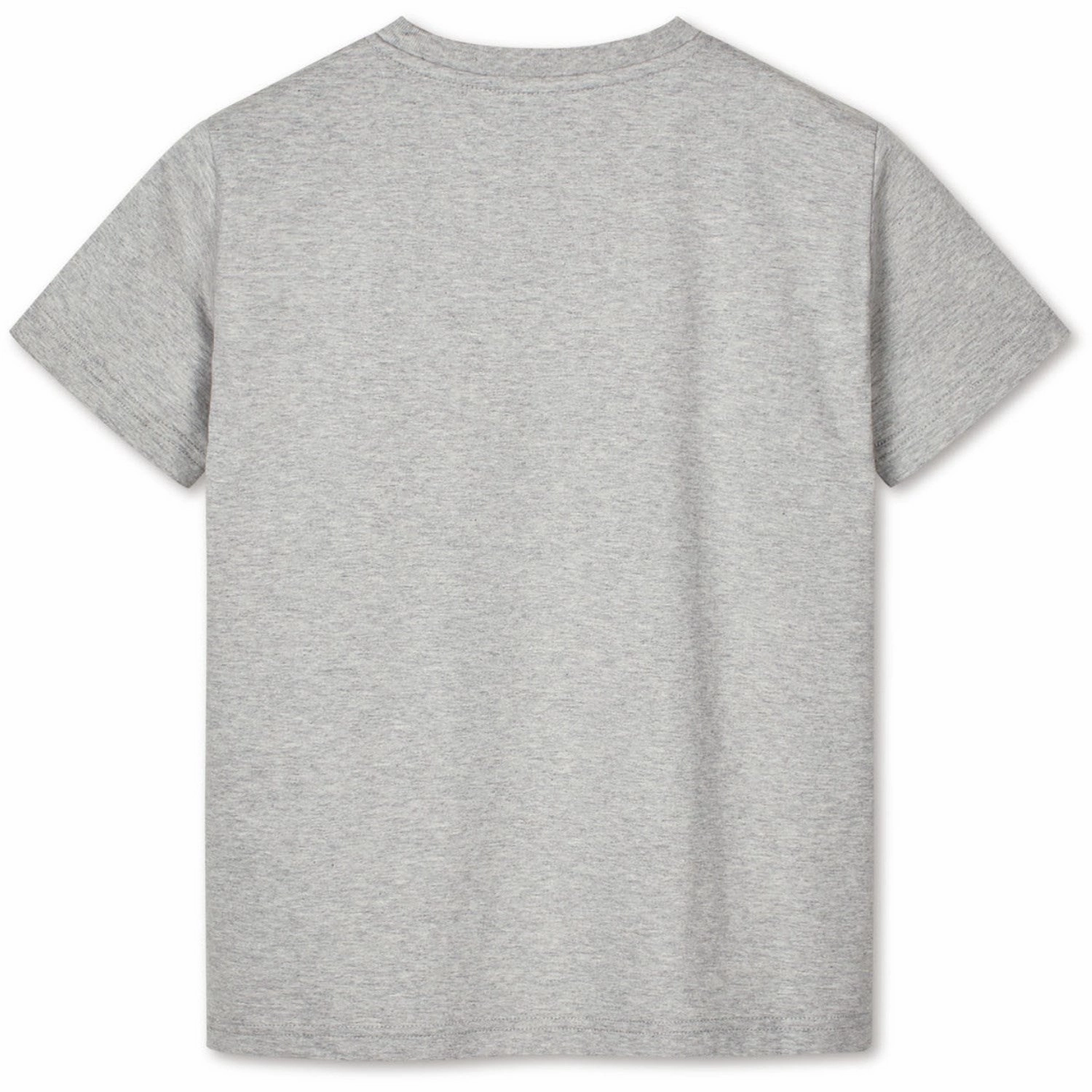 Mads N?rgaard Light Grey Melange Printed Tee Thorlino Tee Modern Style