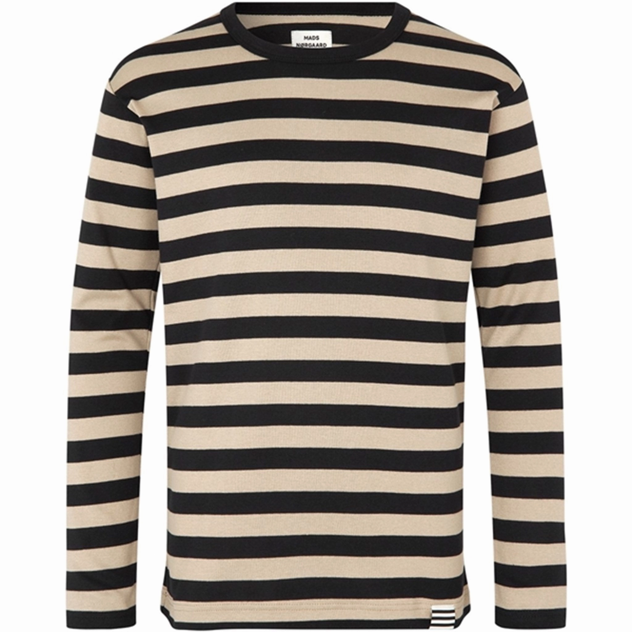 Mads N?rgaard Midi Rib Tobino Blouse Seneca Rock/Black Mature appeal Versatile Layering