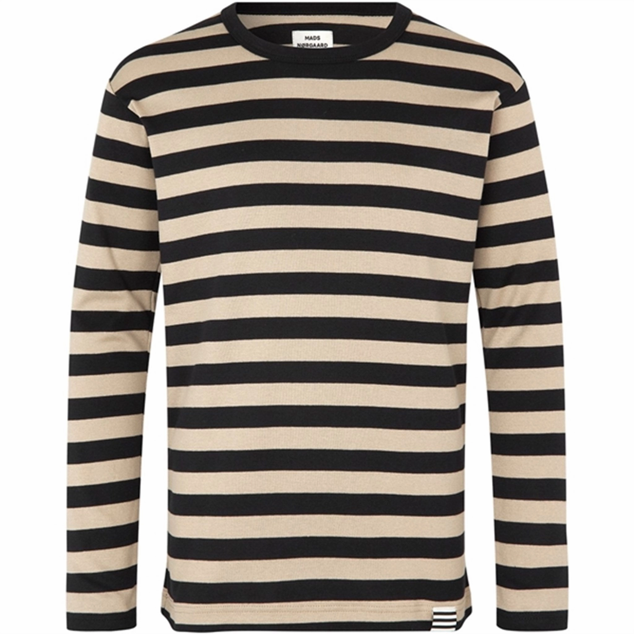 Mads N?rgaard Midi Rib Tobino Blouse Seneca Rock/Black Resort Wear Distressed finish