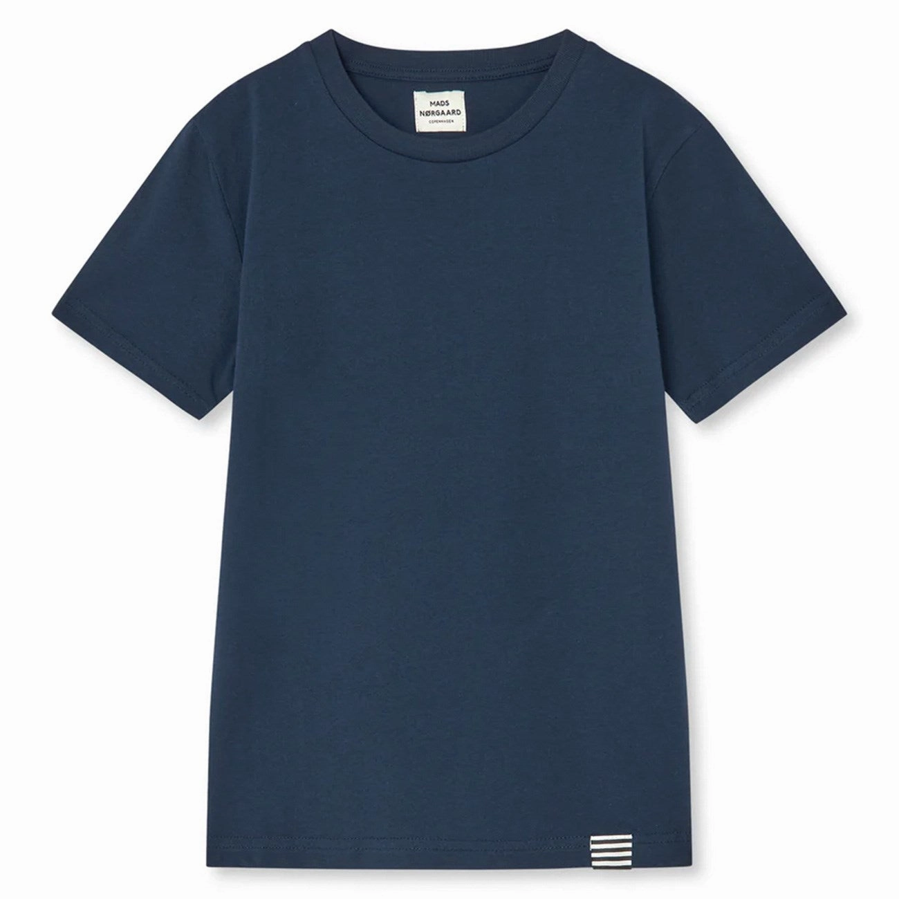 Trendy Comfort Wear Teenager fashion Mads N?rgaard Navy Organic Thorlino Tee Fav