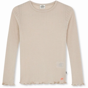 Mads N?rgaard Pointella Trudy Blouse Oatmeal Melange Minimalist Design Non Iron Fabric