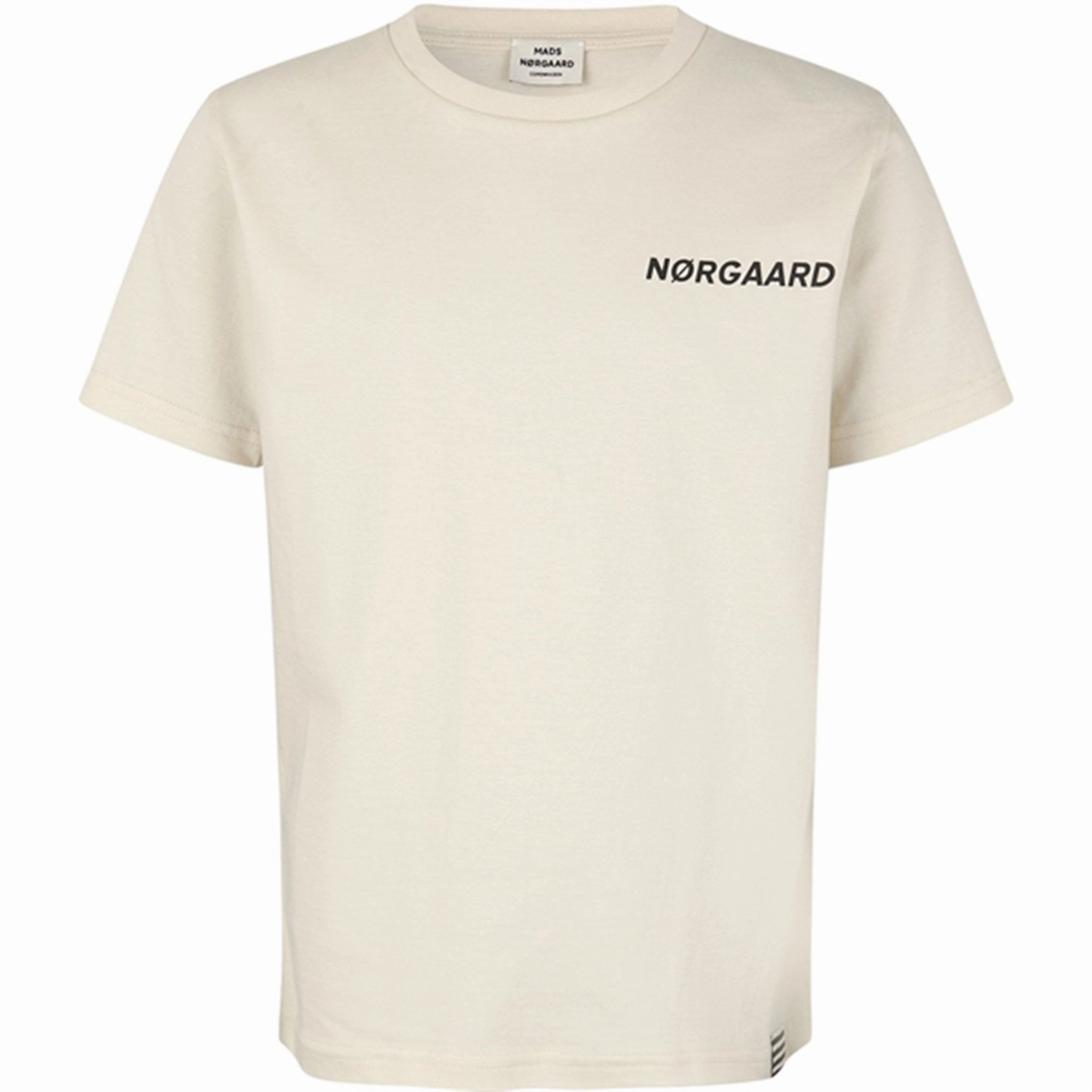 Silk combination Lightweight Material Mads N?rgaard Printed Tee Thorlino T-shirt Almond Milk