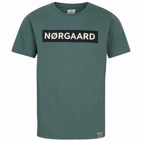 Sporty Style Mads N?rgaard Printed Tee Thorlino T-Shirt Balsam Green