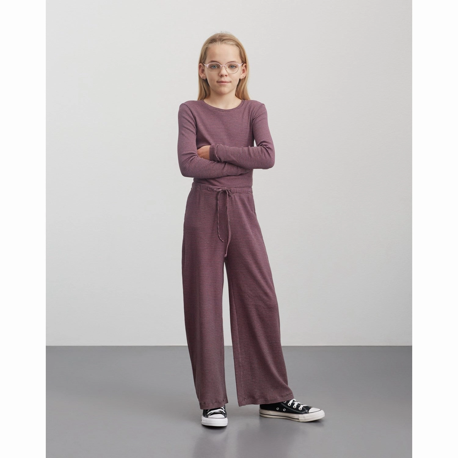 Mads N?rgaard Rosin/Carmine Rose 2x2 Cotton Stripe Talino Blouse Reinforced Collar