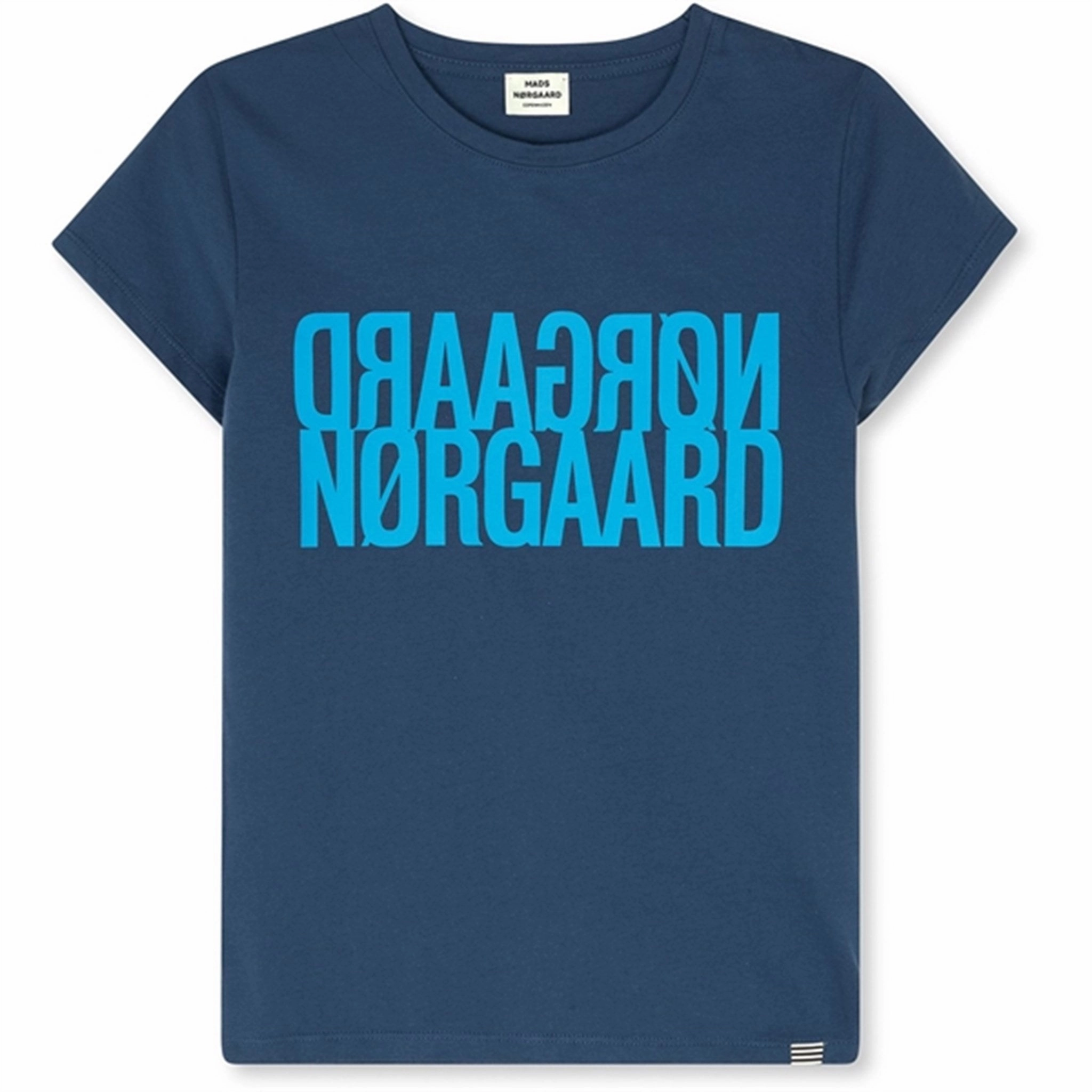 Mads N?rgaard Single Organic Tuvina T-Shirt Sargasso Sea Comfortable Wear