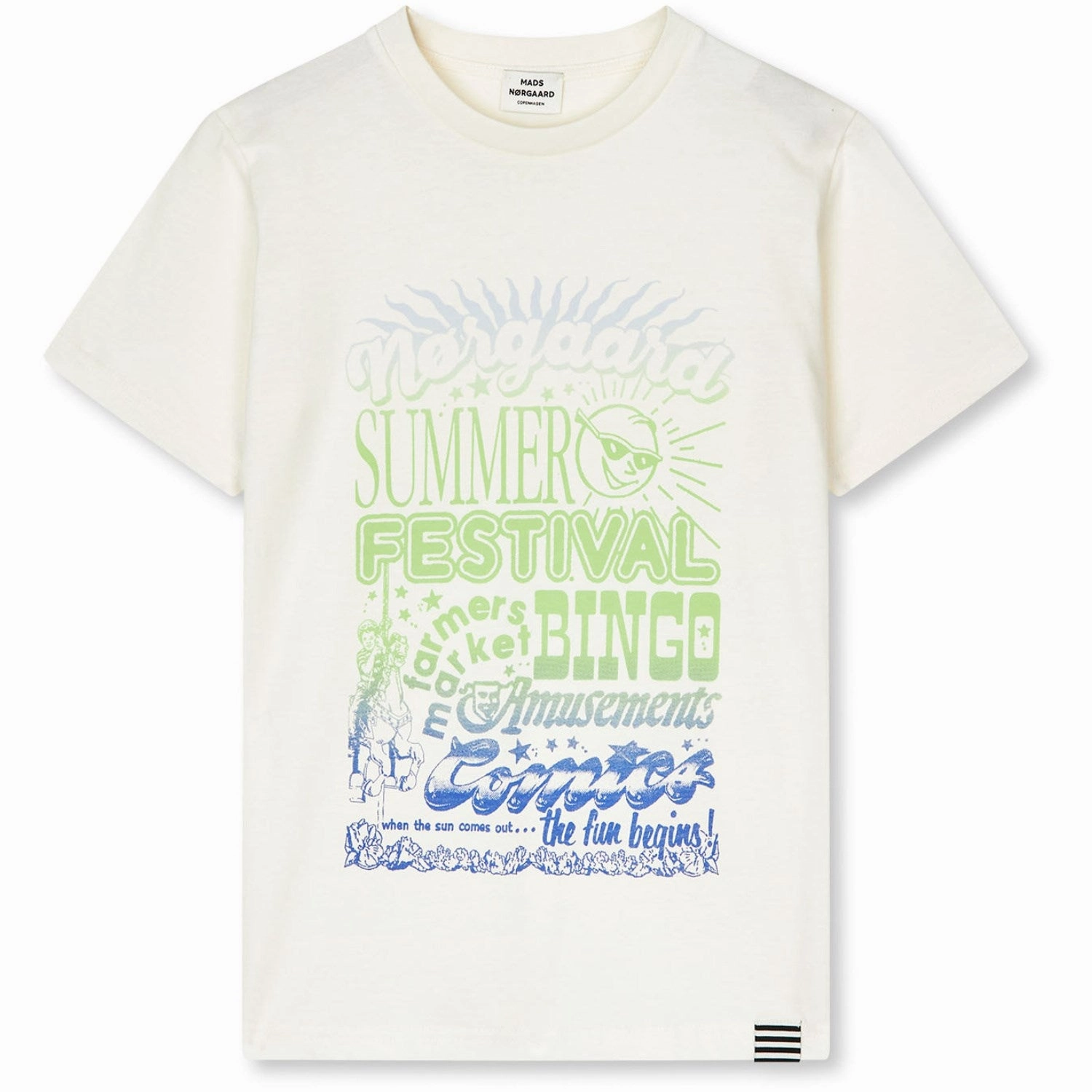 Soft Touch Fabric UV protection layer Mads N?rgaard Snow White/Festival Printed Tee Thorlino Tee