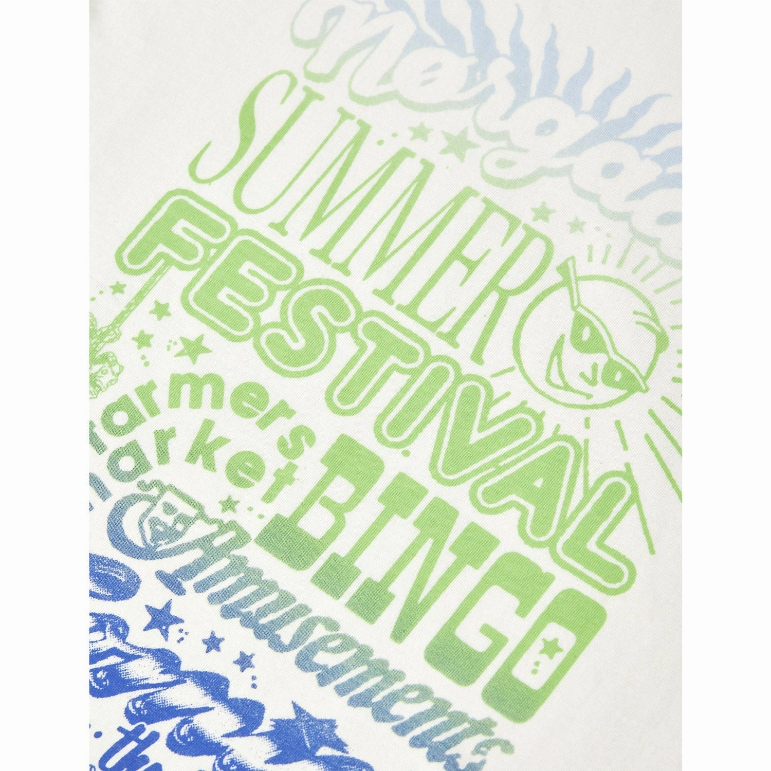 Mads N?rgaard Snow White/Festival Printed Tee Thorlino Tee Wool combination