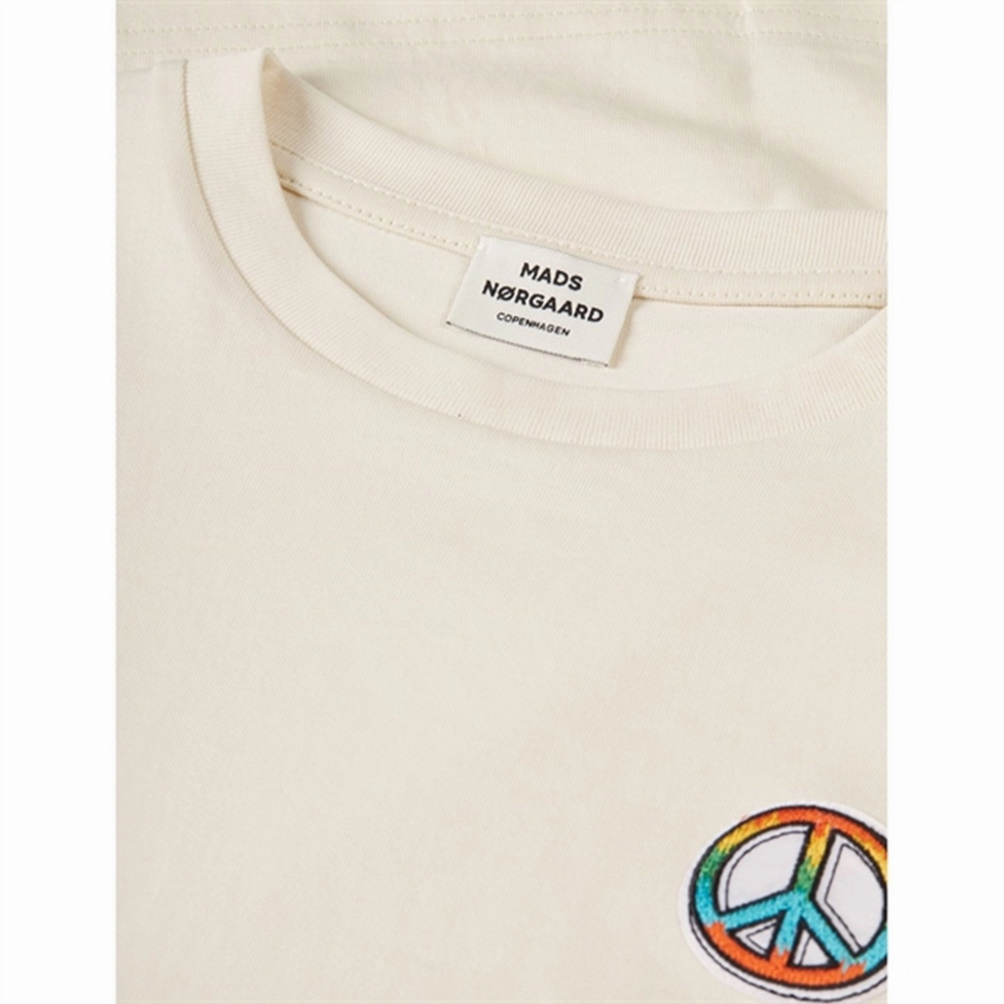 Mads N?rgaard Summer Vibes Thorlino T-Shirt Birch Sustainable Fashion Forward