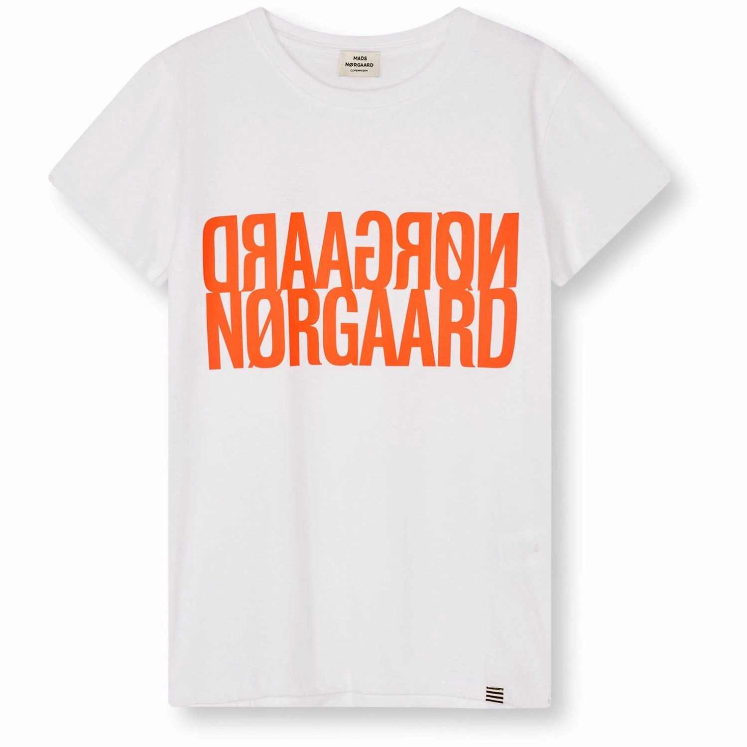 Urban Casual Look High Durability Weave Mads N?rgaard White Single Organic Tuvina T-Shirt