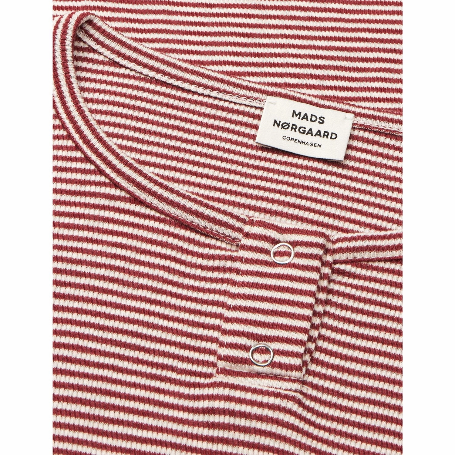 Mads N?rgaard Winery/Vanilla Ice 2X2 Cotton Stripe Tala Tee Ls Youthful Appeal Plus Size Fit