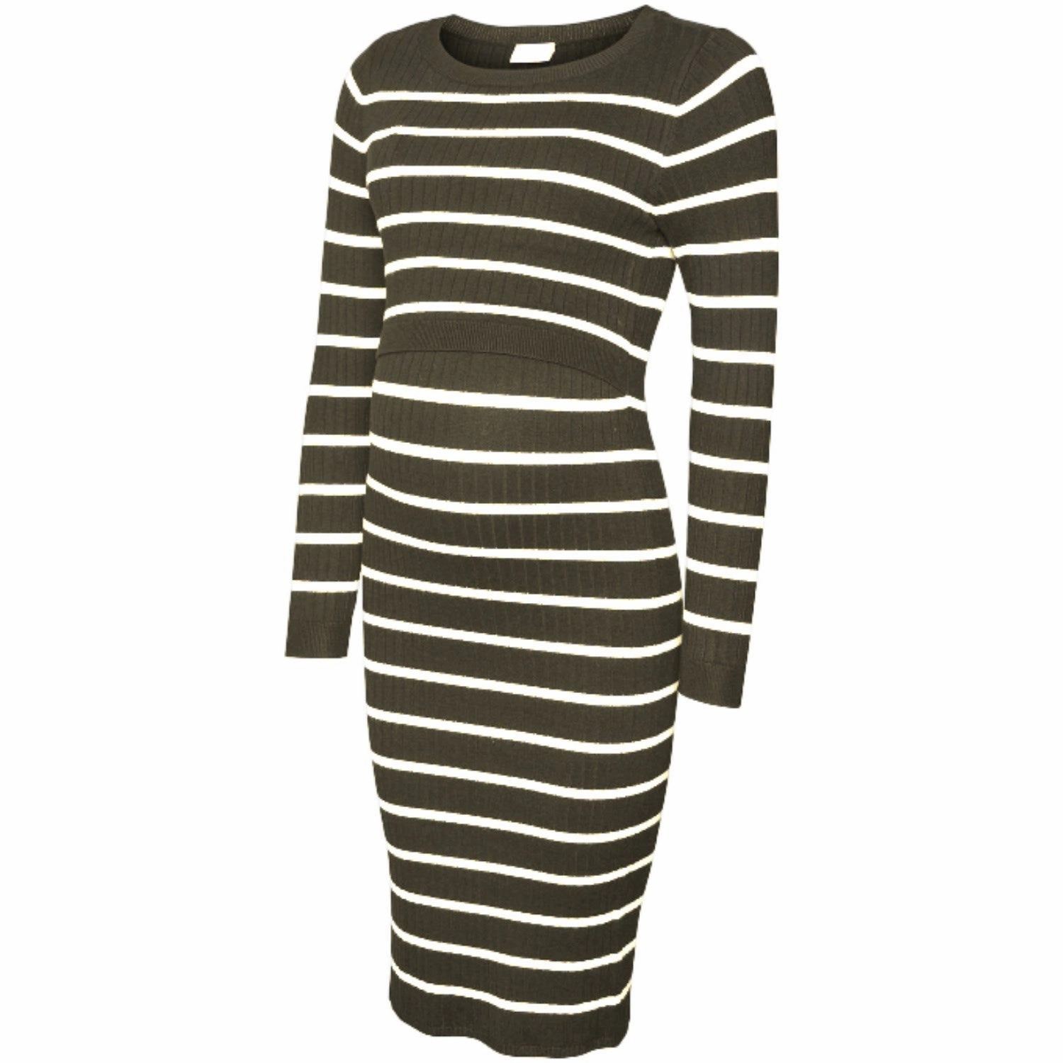 Effortless Mood Breeze Flow Mama;licious Grape Leaf Snow White Mlnewsiv June Ls Uk Knit Dress 2F A Noos