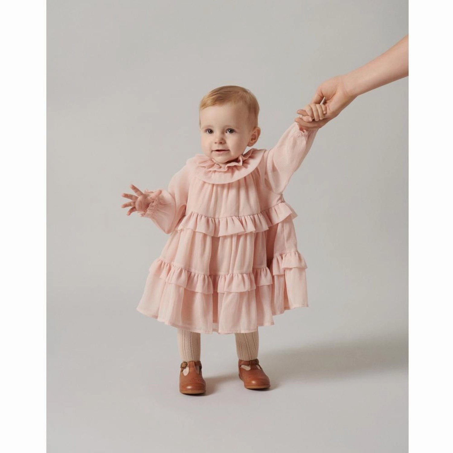 Daywear Comfort MarMar Glitter Crepe Rose Dust Glitter Dalida Dress