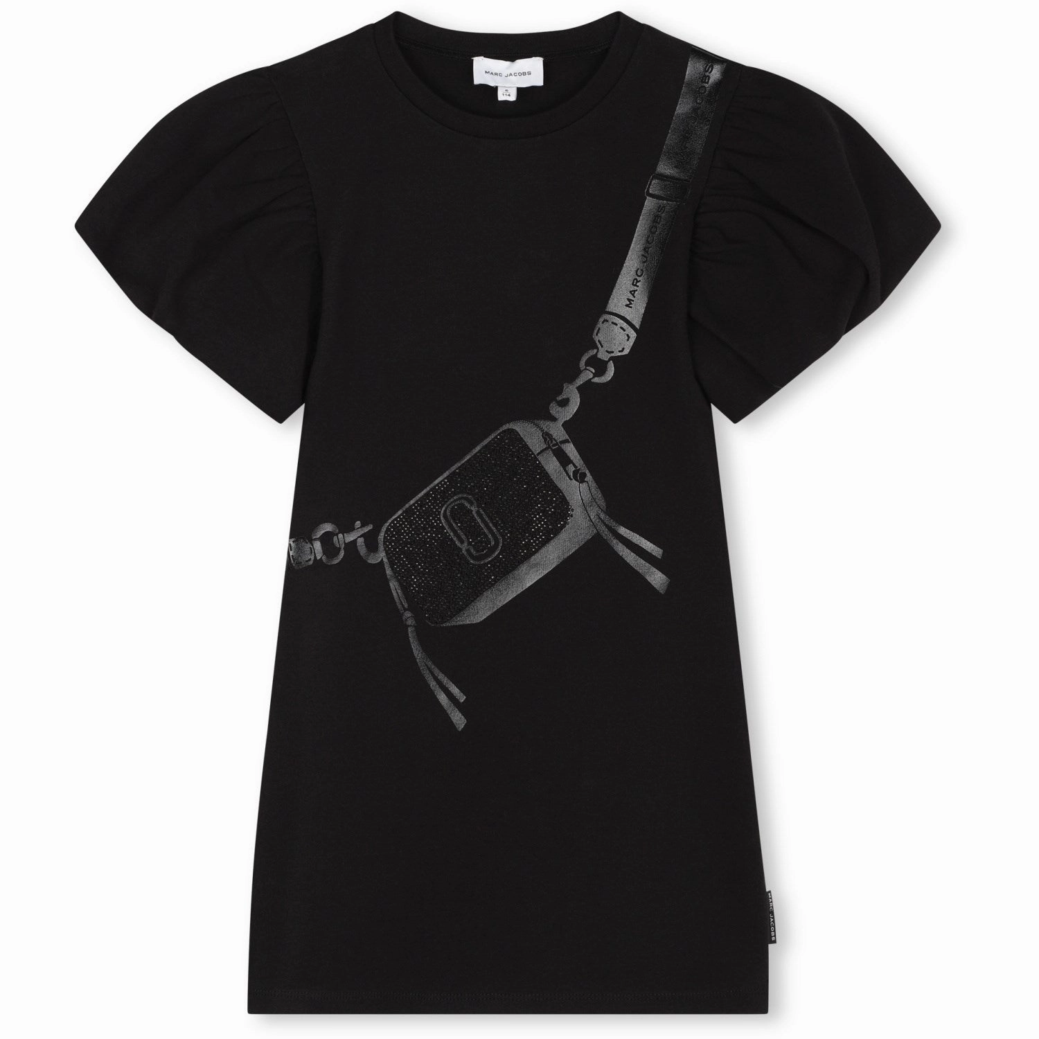 Elegant knee-length dress Marc Jacobs Black Short Sleeved Dress