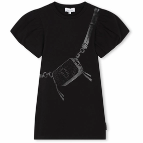 Sophisticated Line Pure Lines Marc Jacobs Black Short Sleeved Dress