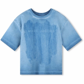Active Outfit All-Purpose Wear Marc Jacobs Blue Short Sleeves Tee-Shirt