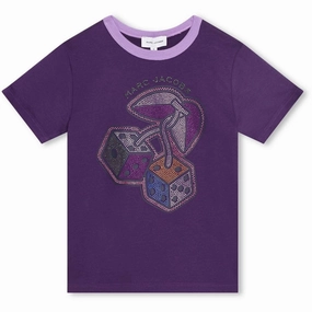 Stylish Wear BiodegradableMaterial Marc Jacobs Lilac T-shirt