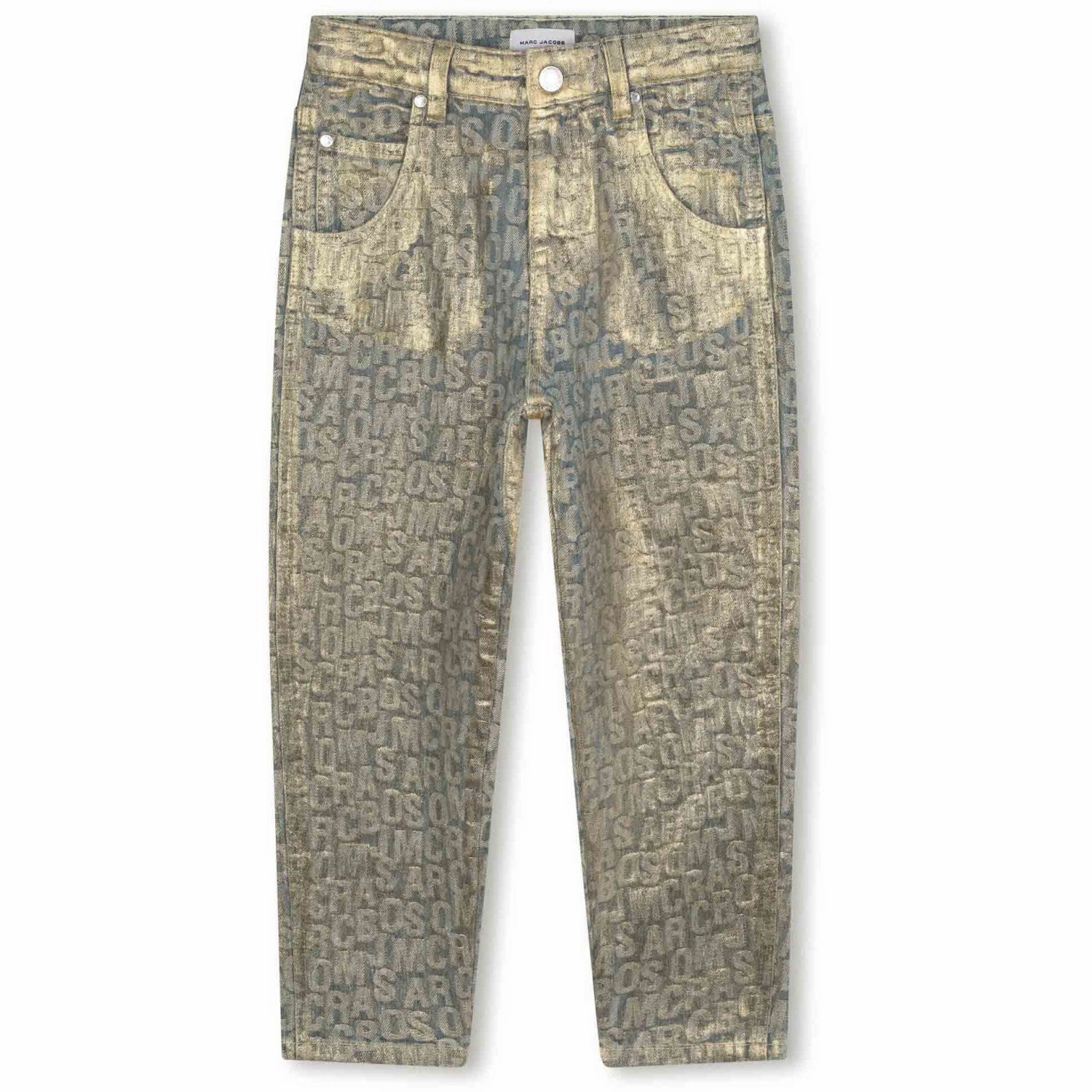 Marc Jacobs New Gold Denim Trousers Spring Mood Office Wear Minimalist
