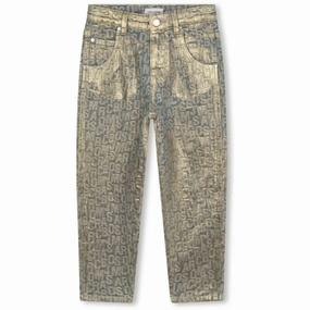 Marc Jacobs New Gold Denim Trousers Brunch Outfit Classic Wear Luxury Trendy Evening Stroll