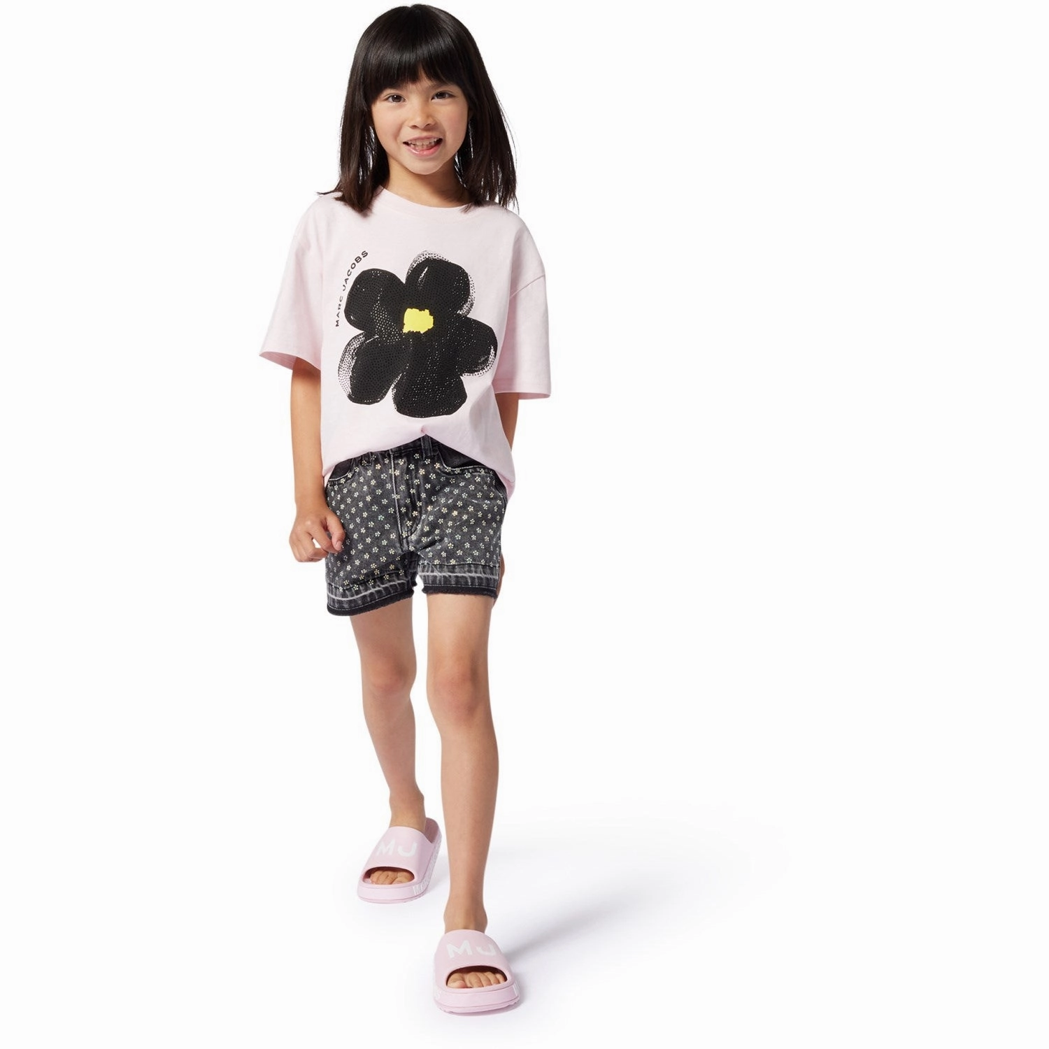 Marc Jacobs Pink Short Sleeves Tee-Shirt AntiBacterialTreatment Cozy Comfort Look