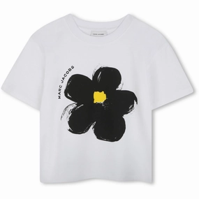 Marc Jacobs White Short Sleeves Tee-Shirt Simple Fashion Reinforced Shoulder Seams