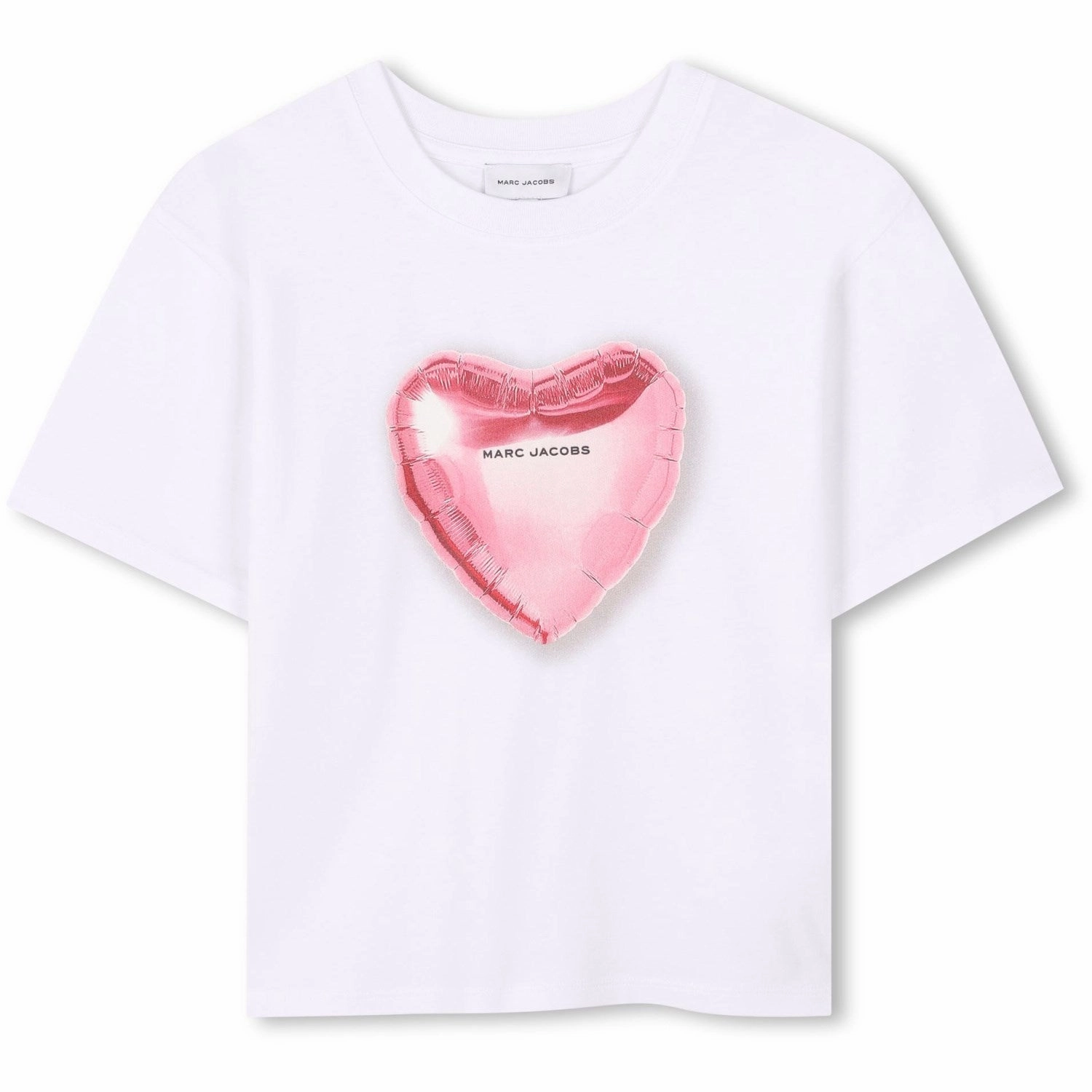 Marc Jacobs White Short Sleeves Tee-Shirt Flexible Neckband