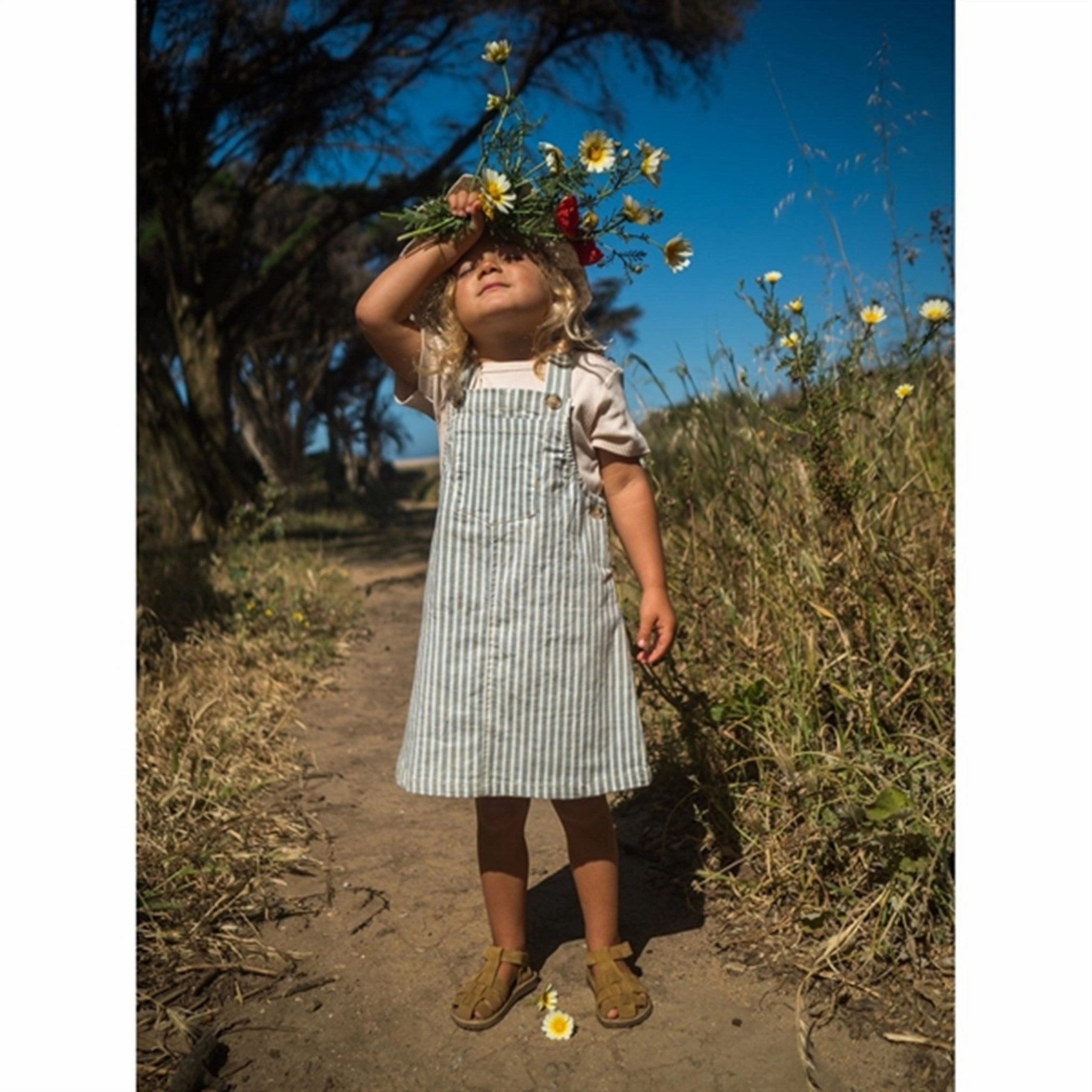 MarMar Alpine Lake Stripe Dalma Dress Calm Style Floral Comfort