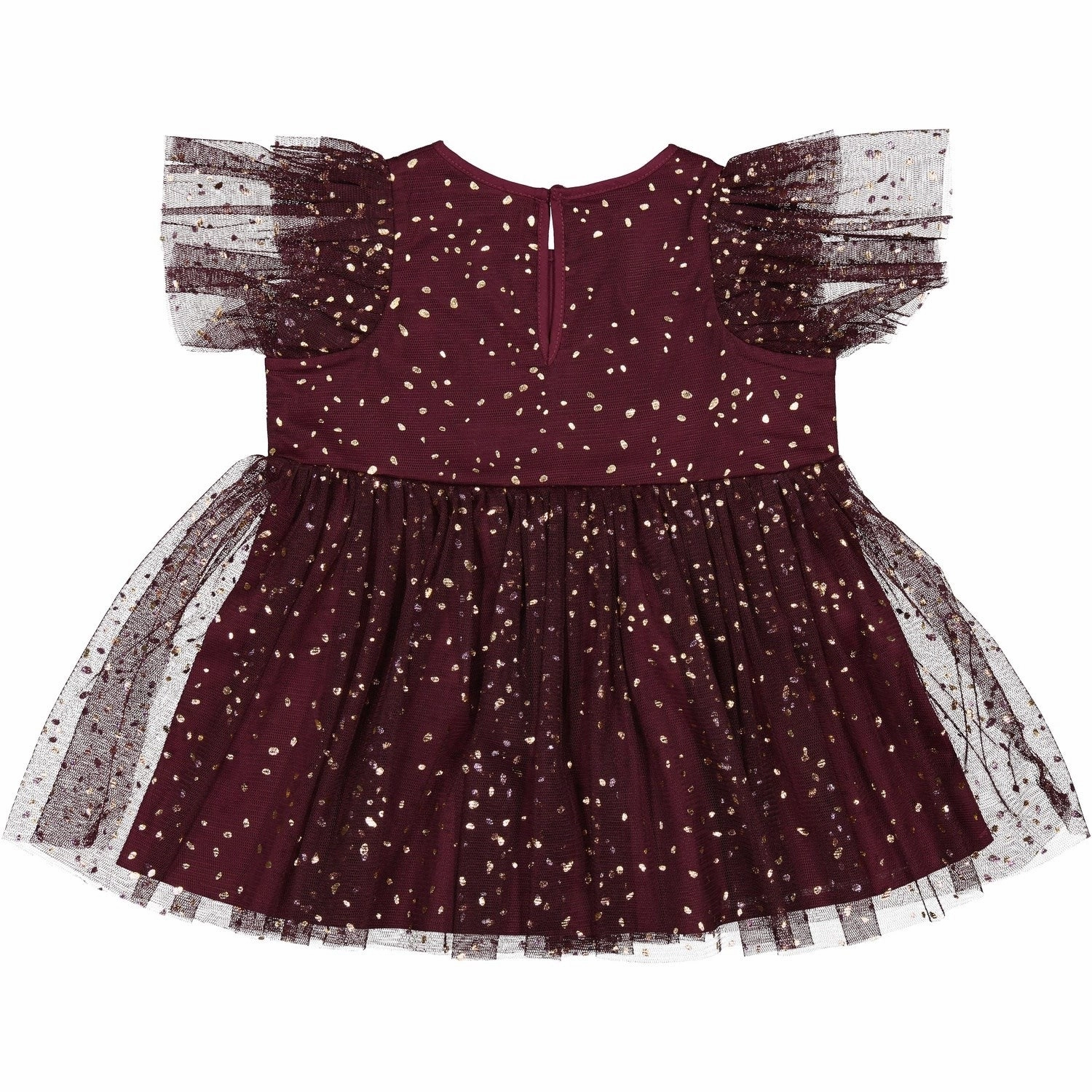 MarMar Ballerina Dotty Deep Mulberry Deandra Dress Sunset Hour