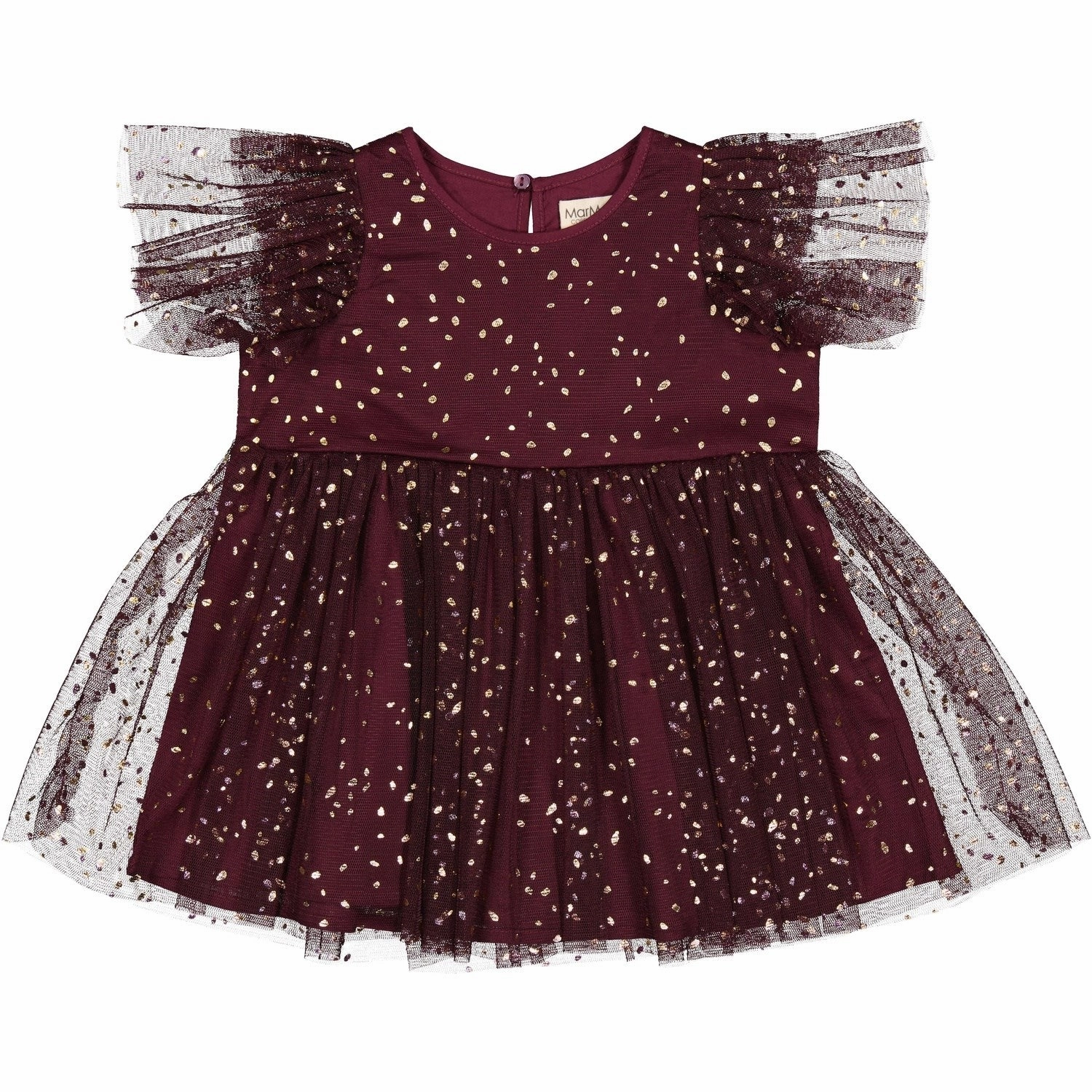 Daily Ready Bow Soft MarMar Ballerina Dotty Deep Mulberry Deandra Dress