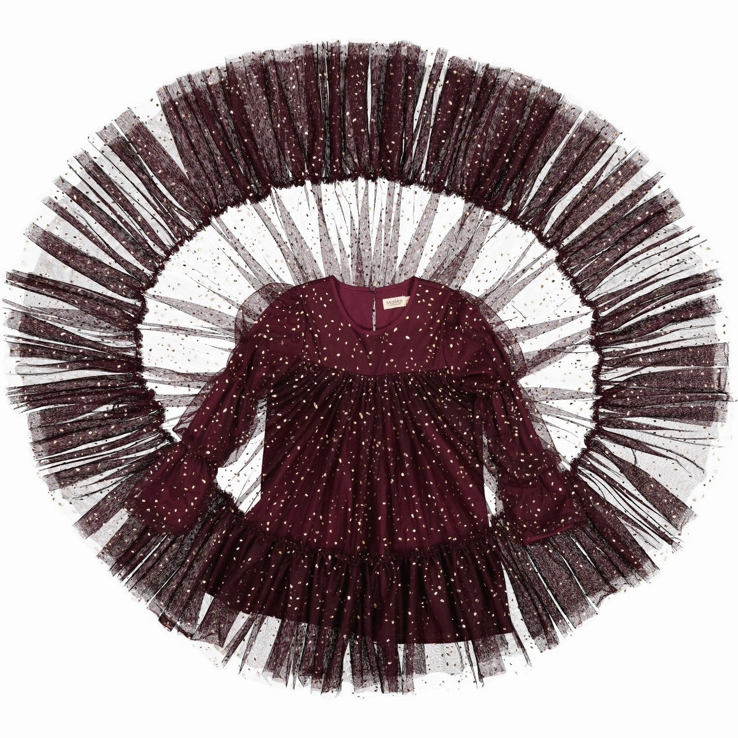 MarMar Ballerina Dotty Deep Mulberry Dionne Dress Stylish Fit Fashion Fit