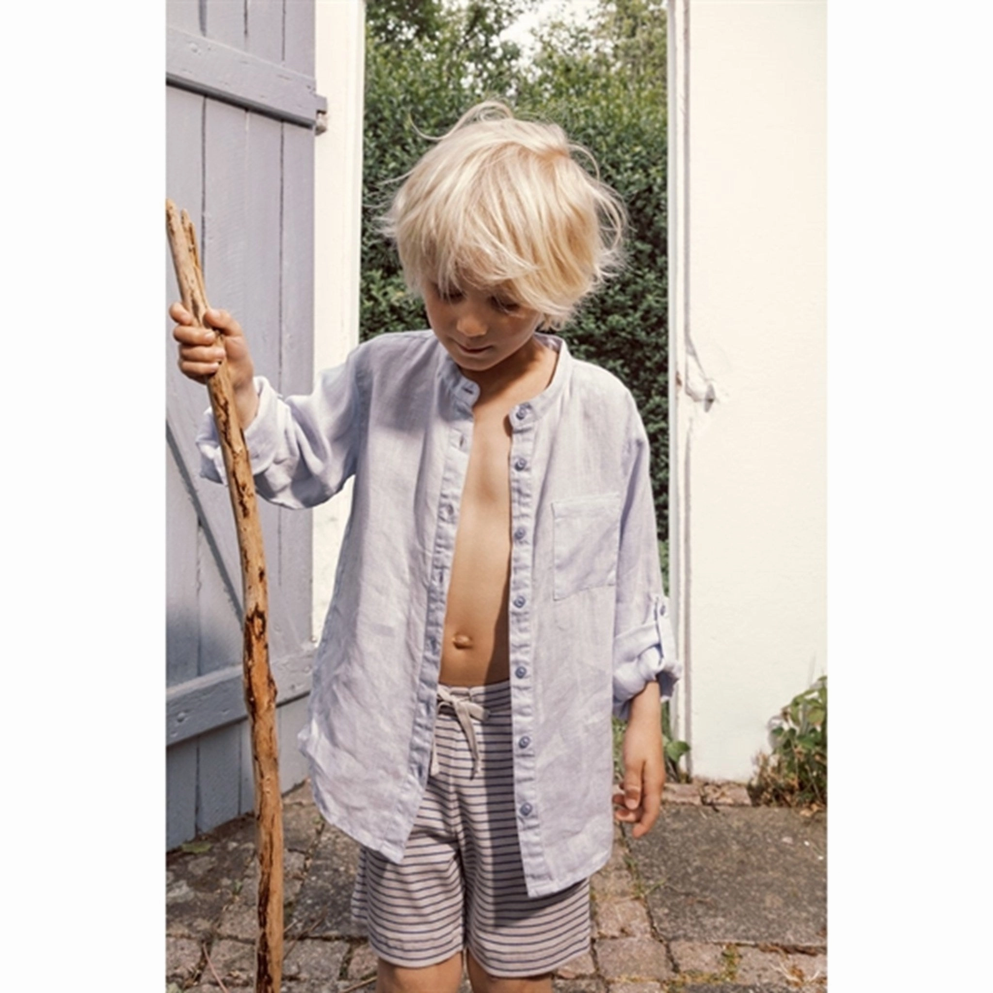 Eco-Friendly Fabric MarMar Blue Mist Theodor Shirt