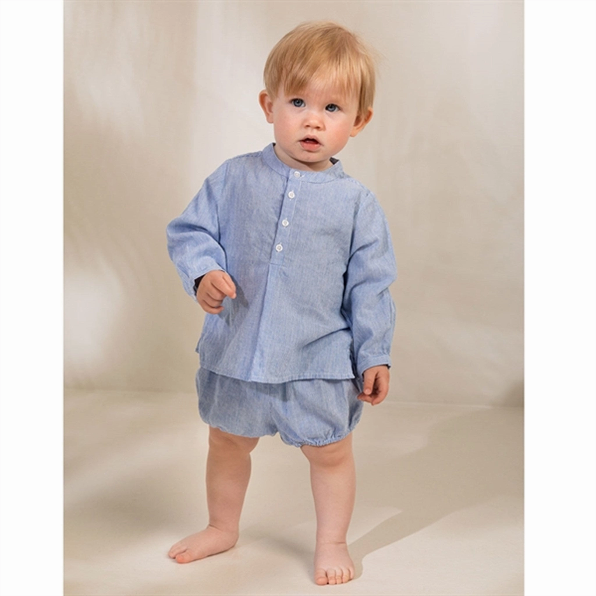 Durable Construction MarMar Bolich Blue Stripe Totoro Shirt LS