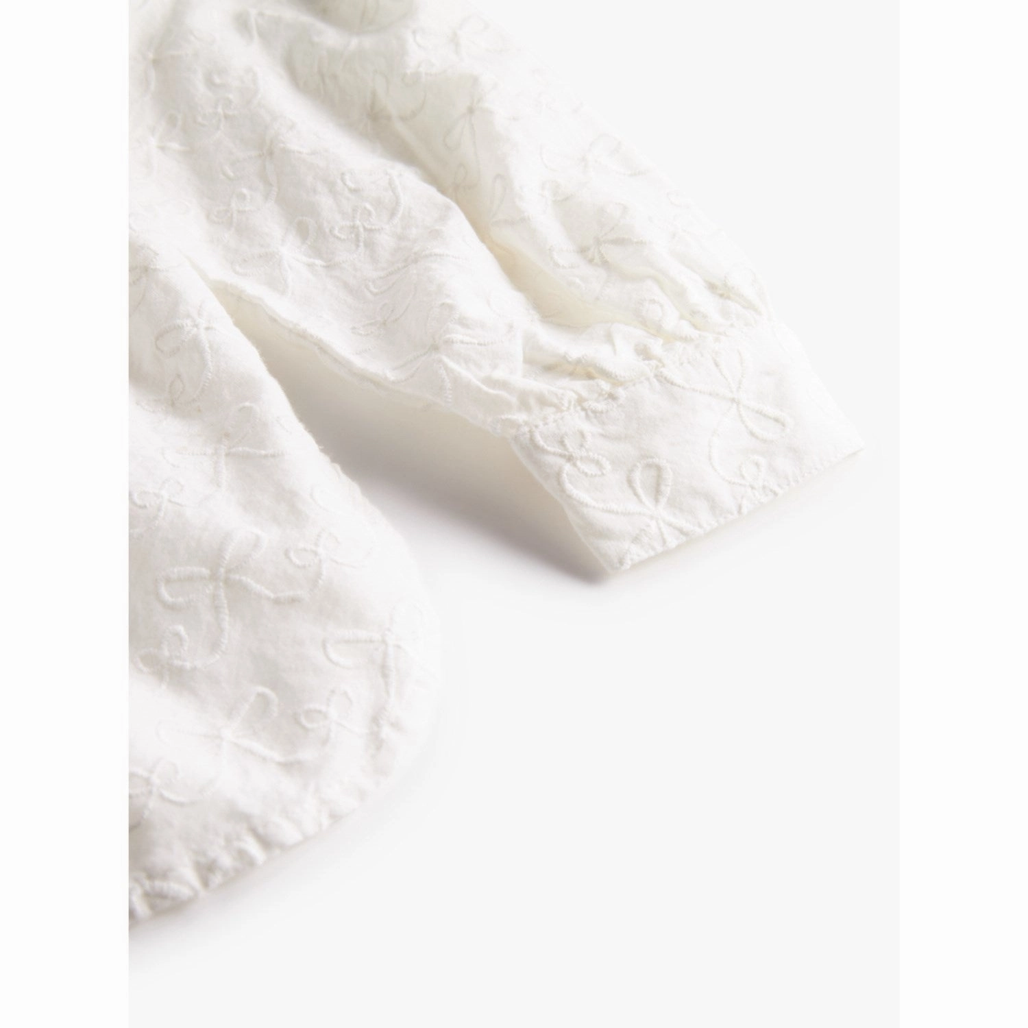 MarMar Cotton Bow White Trissa Blouse wrinkle free Sustainable Weave