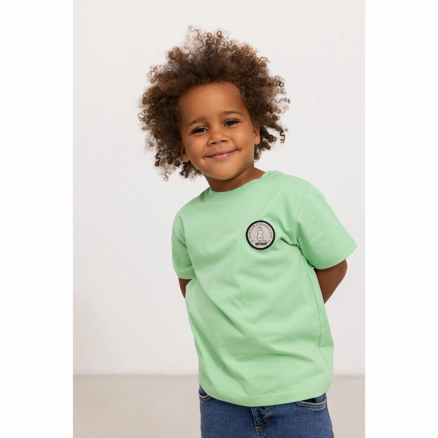 Active Comfort Wear MarMar Cotton Jersey Moomin Patch Tad T-Shirt