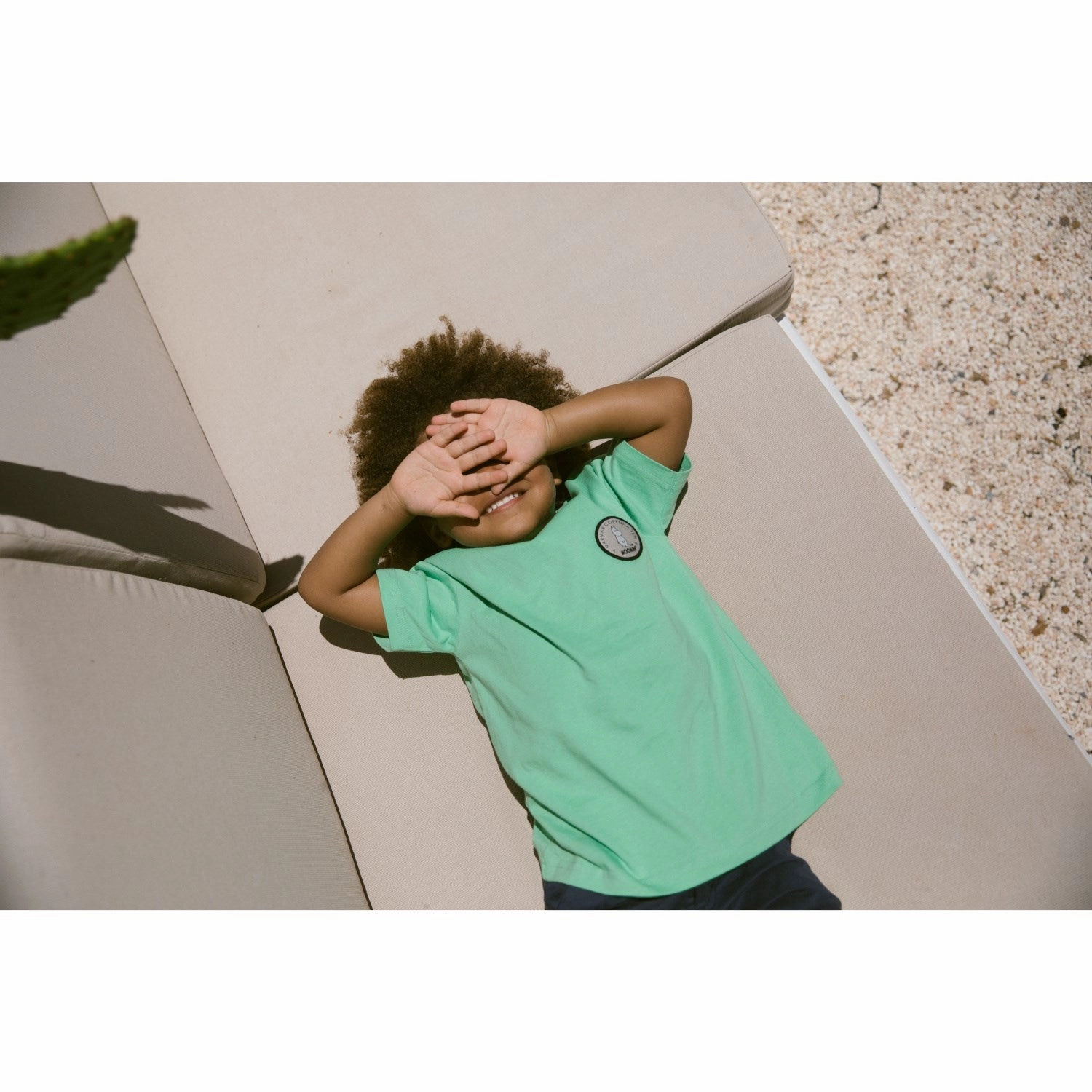 MarMar Cotton Jersey Moomin Patch Tad T-Shirt All-Day Wear Minimalist Apparel