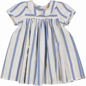 Street Mood Bright-Hue MarMar Cotton Stripes Chambray Stripe Dulla Dress