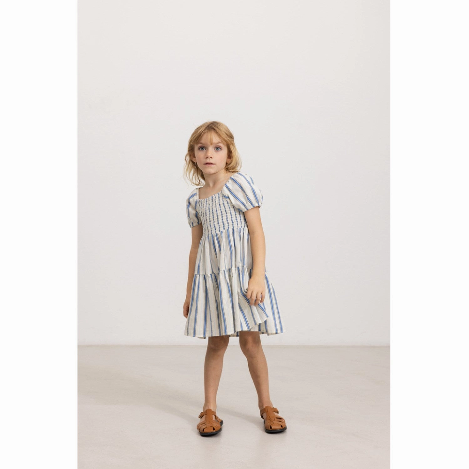 Subtle tone MarMar Cotton Stripes Chambray Stripe Dyman Dress