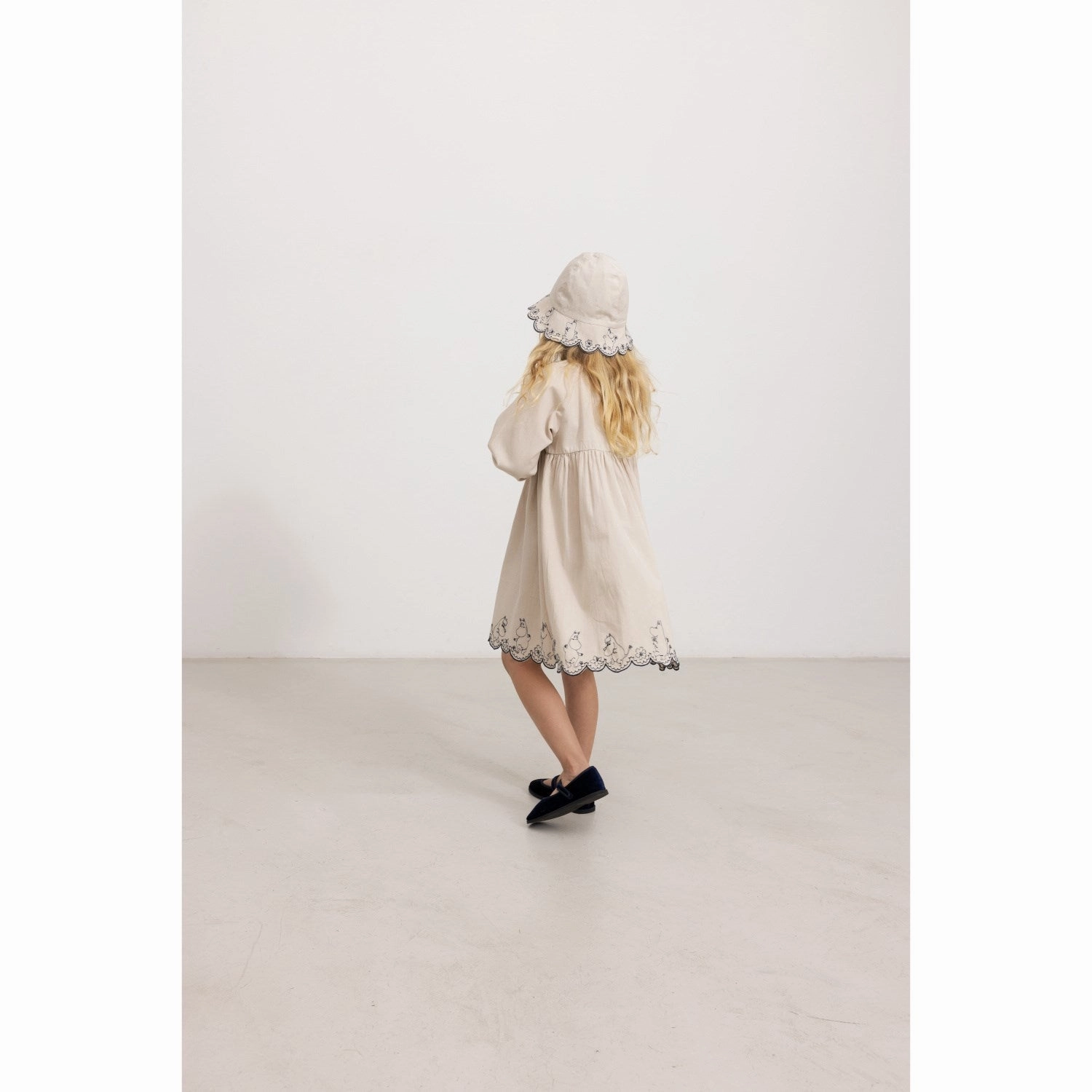 MarMar Cotton Texture Dancing Moomins Dawson Dress Soft and Stylish