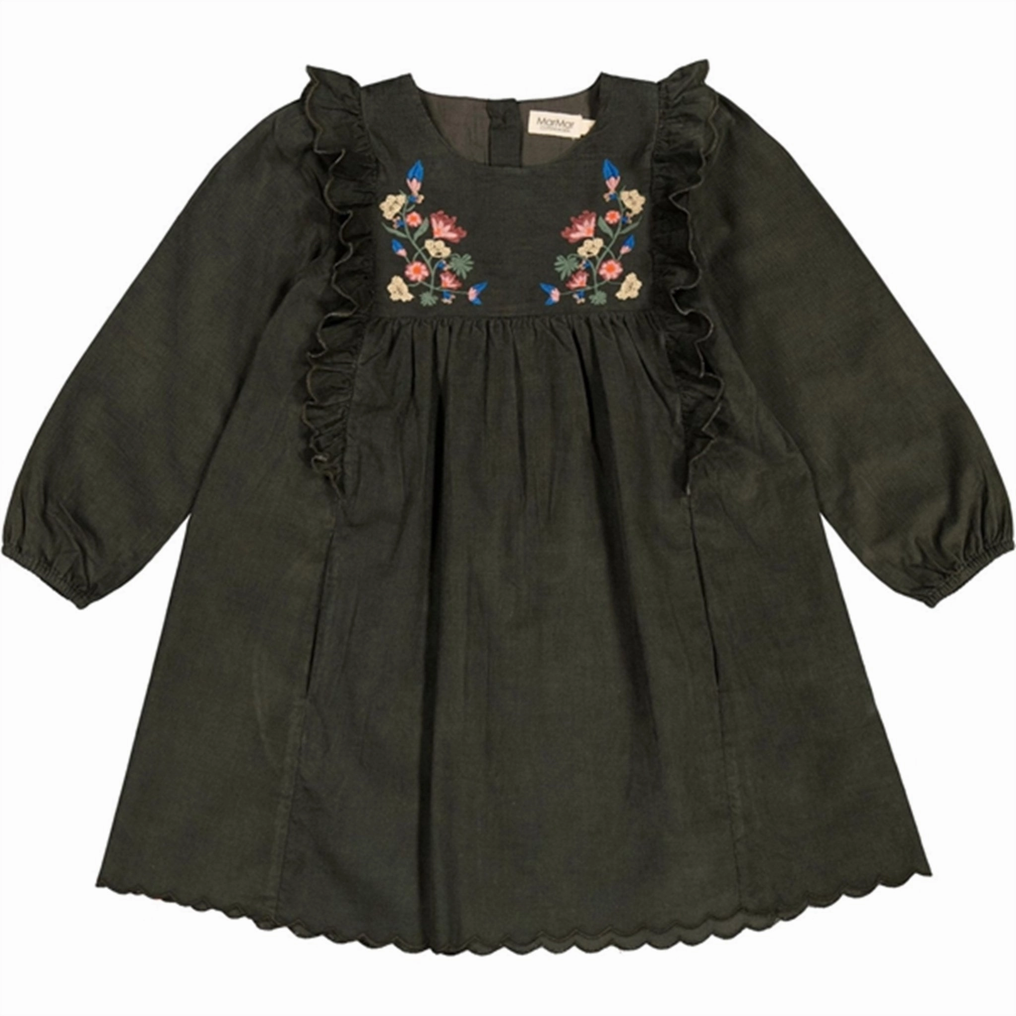 MarMar Dark Moss Dorvina Dress Slit Detail Work Fitwear